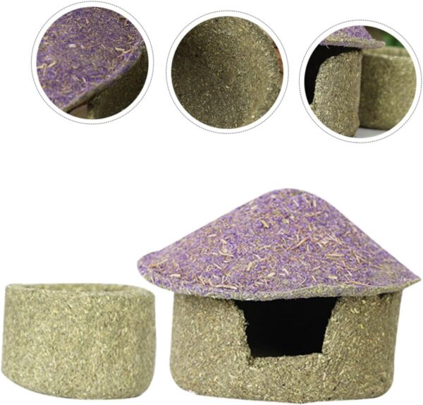 Yardwe 1 Set Edible Shelter Sleeping House Hedgehog Hideout Chinchilla House Hideout for Small Animal Pet Supplies Hamster Hides Rat Supplies Hamster Hide House Hedgehog Supplies - Image 2