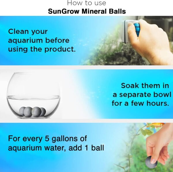 SunGrow Tourmaline Balls for Betta, Water Conditioner with Over 30 Beneficial Elements, Freshwater Fish Tank Decorations - Image 4