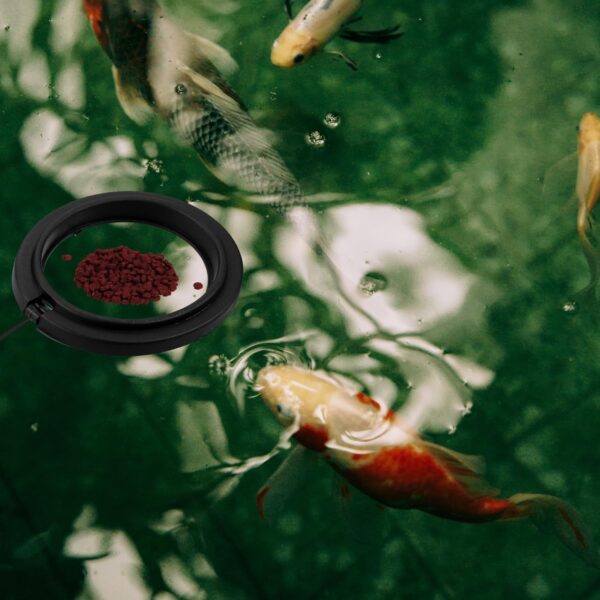 Rumyve Fish Feeding Circle Aquarium Floating Food Circle,Fish Feeding Circle Aquarium Fish Turtle Tank Accessories Food Feeder Circular Shape - Image 4