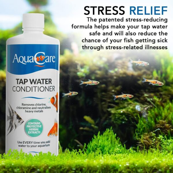AquaCare Tap Water Conditioner For Freshwater Aquariums (240 ml) Keep Your Fish Safe By Quickly Removing Harmful Toxins Before Adding Water To Your Fish Tank - Image 3