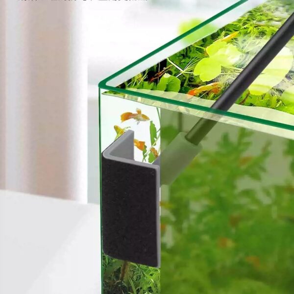 3 in 1 Fish Tank Cleaner, Aquarium Glass Cleaner Fish Tank Glass Cleaner, Fish Tank Aquarium Cleaning Kit Triangle Sponge Brush, Gravel Rake, Right Angle Brush Aquarium Clean Set for Fish Tank - Image 4