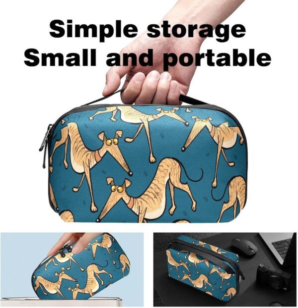 Cosmetic Bag for Women, Adorable Roomy Makeup Bags Travel Water Resistant Toiletry Bag Accessories Organizer, Animal Pet Dog Funny - Image 6