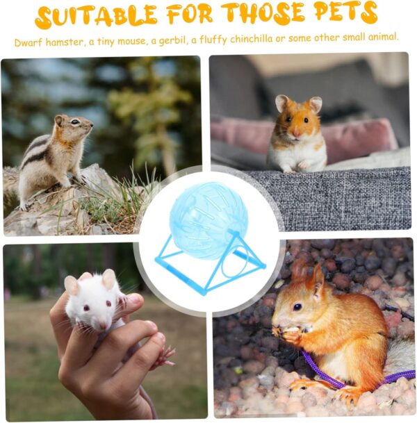 COSMEVIVI Hamster Toy Running Ball Small Animals Exerciser Pet Detachable Toys Hamster Exercise Balls Hamster Exercising Wheel Hamster Exercising Balls Workout Balls Small Pet Supplies - Image 2
