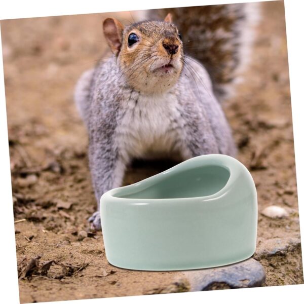 Ipetboom 3pcs Hamster -tilt Bowl Hamster Water Dispenser Hedgehog Hamster Water Dish Hamster Anti- Tilt Small Rodents Supplies Small Animal Hamster Food Water Bowl Reptile Ceramics Food Box - Image 8