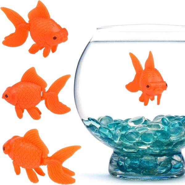 Lezevn 10Pcs Artificial Aquarium Fishes Artificial Floating Fishes Fake Fish Plastic Fish Artificial Moving Fish Ornament Decor Tank Terrarium Decoration for Aquarium Fish Tank - Image 2