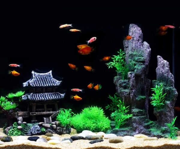 SLOCME Aquarium Classical Resin Castle Decorations - Fish Tank Realistic Details Castle,Eco-Friendly Fish Tank Castle Aquarium Accessories - Image 3