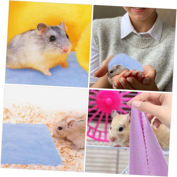 Yardwe 12pcs Hamster Blanket Bath Towel Guinea Pig Accessories Hamster Supplies Hamster Bedding Guinea Pig Bath Towels Hedgehog Supplies Small Animals Blankets Guinea Pig Bedding - Image 8