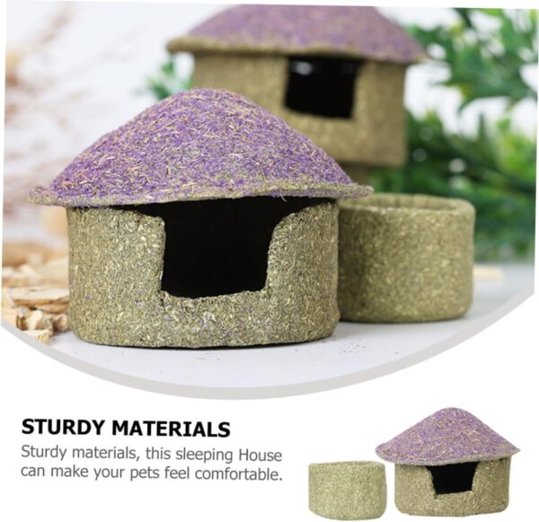 Yardwe 1 Set Edible Shelter Sleeping House Hedgehog Hideout Chinchilla House Hideout for Small Animal Pet Supplies Hamster Hides Rat Supplies Hamster Hide House Hedgehog Supplies - Image 9