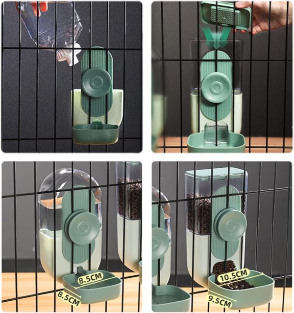 XEYYHAS Hanging Large Capacity Hanging Food Feeding Bowl Less Wasted Hanging Rabbit Food Feeder Small Animal Feeding Supplies Rabbit Food Feeders For Cages - Image 6