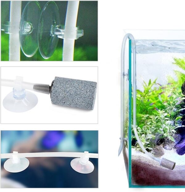 icemoon 20 pcs Aquarium Fish Tank Suction Cup Sucker Holders for Air Line Tube Hose Pump, SuctionAquarium Suction Cups Airline Suction Cup for Fish Tank Tubing Clear Holders Clips Clamps - Image 3