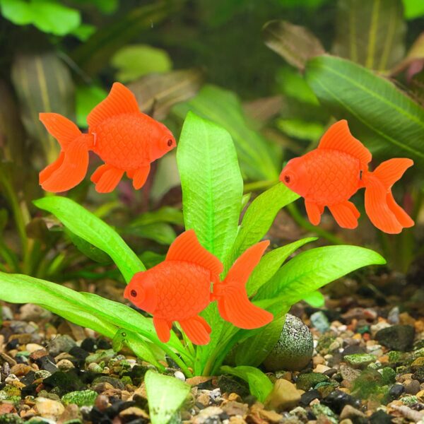 Lezevn 10Pcs Artificial Aquarium Fishes Artificial Floating Fishes Fake Fish Plastic Fish Artificial Moving Fish Ornament Decor Tank Terrarium Decoration for Aquarium Fish Tank - Image 6