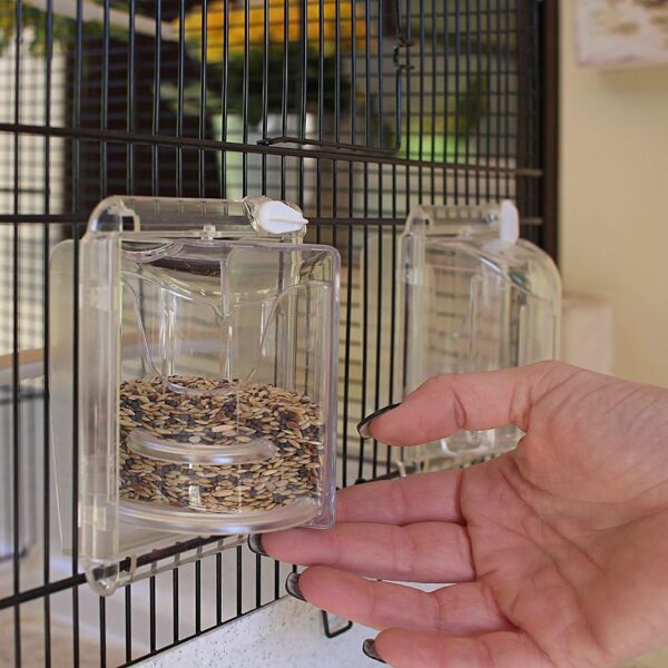 Ferplast Ferplast Bird Cage Canaries Cage CANTO Exotic Bird Cage, Reproduction Breeding Cage with Partition and Accessories, 71 x 38 xh 60.5 cm. - Image 6