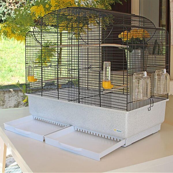 Ferplast Ferplast Bird Cage Canaries Cage CANTO Exotic Bird Cage, Reproduction Breeding Cage with Partition and Accessories, 71 x 38 xh 60.5 cm. - Image 5
