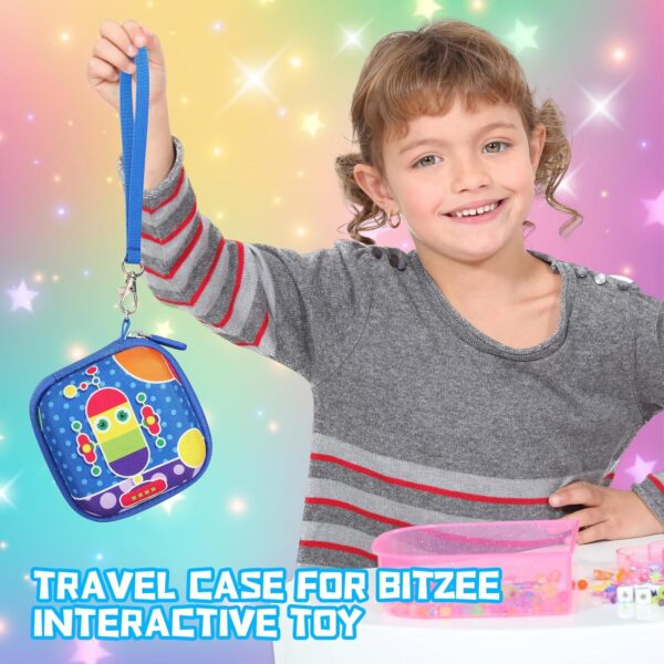 OUKNAK Carrying Case for Bitzee Interactive Toy Digital Pet and Case, Hard Travel Protective Storage Holder for Bitzee Virtual Electronic Pets Accessories (Blue Pattern) - Image 7