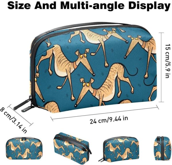 Cosmetic Bag for Women, Adorable Roomy Makeup Bags Travel Water Resistant Toiletry Bag Accessories Organizer, Animal Pet Dog Funny - Image 4