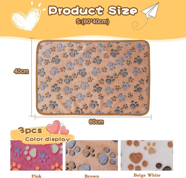 HYLYUN Guinea Pig Blanket, 3 Pack Small Animal Soft Warm Pet Fleece Blankets Sleep Mat Pad Cover Flannel Throw for Hamster Guinea Pig Rabbit Dog Cat Chinchilla Hedgehog - Image 2