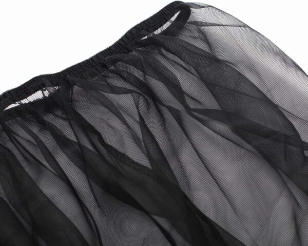 Nwvuop Bird Cage Cover Bird Seed Catcher Birdcage Mesh Net Skirt Black - Image 6