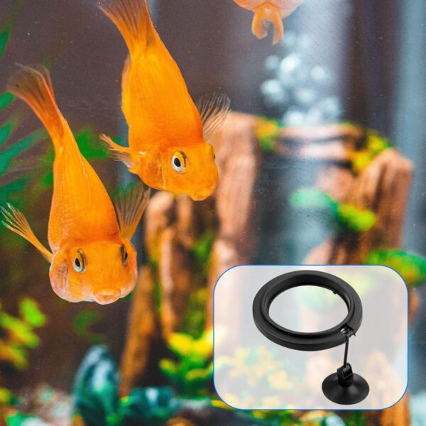 Rumyve Fish Feeding Circle Aquarium Floating Food Circle,Fish Feeding Circle Aquarium Fish Turtle Tank Accessories Food Feeder Circular Shape - Image 5