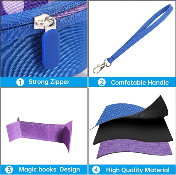 OUKNAK Carrying Case for Bitzee Interactive Toy Digital Pet and Case, Hard Travel Protective Storage Holder for Bitzee Virtual Electronic Pets Accessories (Blue Pattern) - Image 6