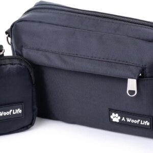 A WOOF LIFE Dog Handbag - Ultimate Dog Walking Bag. Ideal for Dog Walking Accessories, Includes Treat Pouch! Dog Lovers Gifts for Women.