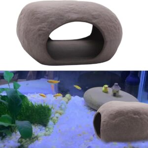 ANMOO Aquarium Decoration Ceramic Cave Fish Tank Decoration Non-Toxic Aquarium Decorative Accessories Shelter for Fish Rest Hide and Play