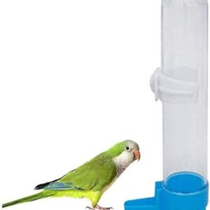 Bird Food Water Dispenser Bird Water Bottle Parrot Automatic Water Feeder Water Drinker Food Feeder Waterer Clip Feeder Cage Accessories for Parrot Budgie Lovebirds Cockatiel Parakeet Cockatoo