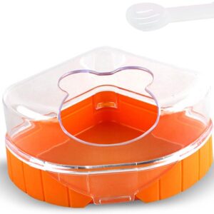 CHAOYUELYF Hamster Cage Pet Bathroom Plastic Hamster Bathtub Hamster Sand Bath Container for Small Animals Hamster Gerbil