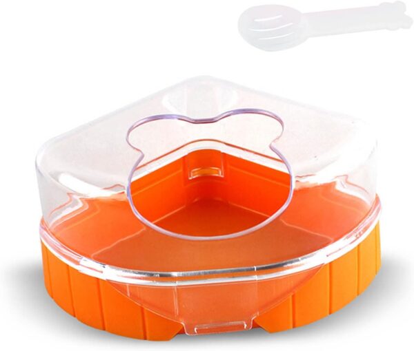 CHAOYUELYF Hamster Cage Pet Bathroom Plastic Hamster Bathtub Hamster Sand Bath Container for Small Animals Hamster Gerbil