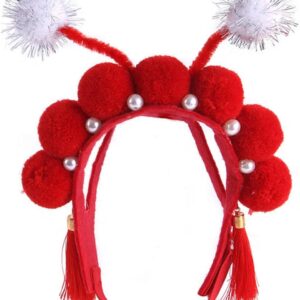 Christmas Pet Chinese Headband Cute Chinese Headband For Dogs Dress Up Supplies Carnivals Pet Hairband Pet Hat For Pet Hat For Small Animal Pet Hat For Dogs Christmas