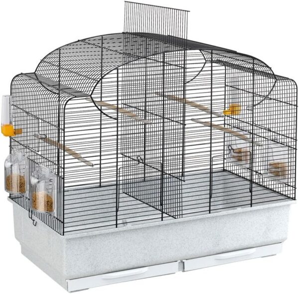 Ferplast Ferplast Bird Cage Canaries Cage CANTO Exotic Bird Cage, Reproduction Breeding Cage with Partition and Accessories, 71 x 38 xh 60.5 cm.