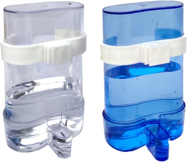 HIXNUG 2Pcs Automatic Water Feeder Bird Cage Water Dispenser Automatic Bird Feeder Hanging in Birds Cage Parrot Cage Accessories for Cockatiel Lovebirds