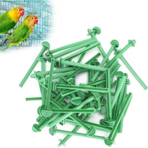 Haokaini 50pcs Cage Standing Stick Parrot Perches Standing Bar Plastic Bird Cage Standing Stick for Parrots Lovebirds Cockatiels Cage Accessory