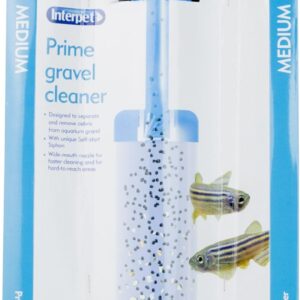 Interpet Aquarium Fish Tank Syphon Water Drainer and Gravel Cleaner, with Nozzle and No Return Valve, Medium