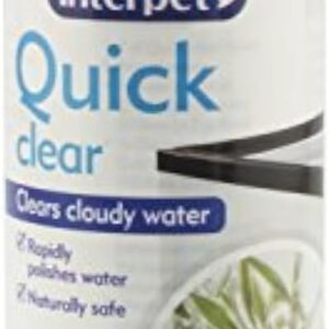 Interpet Quick Clear Aquarium Fish Tank Treatment, 125 ml, Rapidly Clears Cloudy Water, Natural and Safe Ingredients, for Freshwater Aquariums