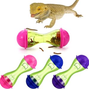 Kathfly Bearded Dragon Toys (3pcs) - Reptile Enrichment Ball Accessories, Food Toys, Transparent Design, Pet Tank Decor, Lizard Gecko Small Animal Habitat Terrarium