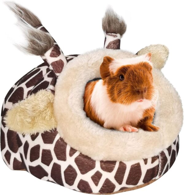 LEFTSTARER Guinea Pig Bed Toy Cage House Accessories Nest Hedgehog Hamster Supplies Sugar Glider Ferret Rat Bed Toy Small pet Animals（1-S）