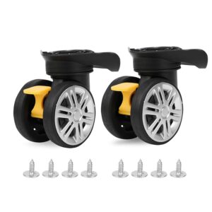 Luggage Wheel, Luggage Wheels Replacement, Portable and Easy to Install Suitcase Silent Wheel for Accompanying Equipment and Outdoor Travel Universal Luggage Wheel Accessories