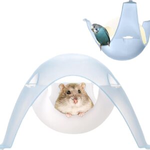 Pawsayes Hamster Bird Parrot Space Capsule Hideout House Bed Hangable Standing Stand Hide Nest Hut Hammock Cage Accessories for Hamster Parrot Bird