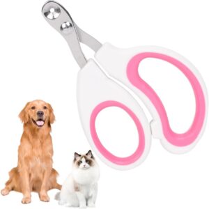 Pet Nail Clippers Safe for Cat and Dog,Cat Nail Clippers with Positioning Hole,Professional Circular Cut Hole,Cat Nail Trimmers Avoid Over Cutting for Small Breed Dog,Cat,Rabbit,Small Animals