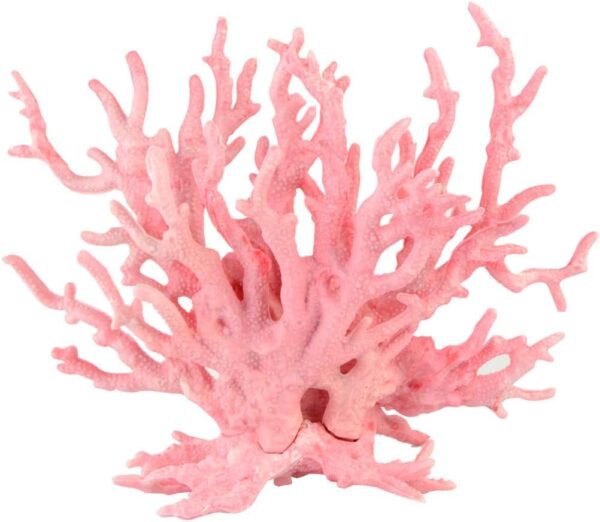 Saim Plastic Coral Aquarium Plant Aquascaping 5.5" Height Light Pink