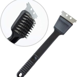 Stainless Steel Bird Droppings Cleaning Brush with Scraper Birdcage Accessory Parrot Pet Cage