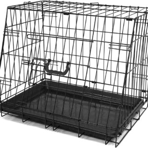 Streetwize - 24" Delux Collapsible Slanted Dog Crate - Car Boot Cage For Dogs - Travel Accessory, Pet Travel Cage.