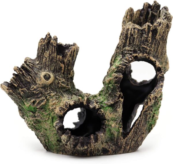 Svauoumu Aquarium Driftwood Fish Tank Wood Tree Trunk Cave Ornament Tortoise Hidden Vivarium Decoration Betta Fish Accessories