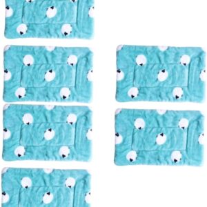 Yardwe 6 Pcs Pet Mat Hideout Cage Rabbit Supplies Hamster Hammock Bunny Bed Plush Blanket Hamster Sleep Mat Plush Throw Blankets Rabbit Sleep Cushion Woobie Blanket Luxury Animal Cotton