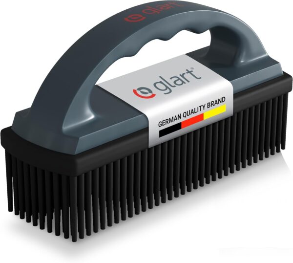 Glart 45THB Premium Dog Brush Pet Hair Brush, removes pet hair and dirt from all car seats, upholstery, carpets, anthracite/black