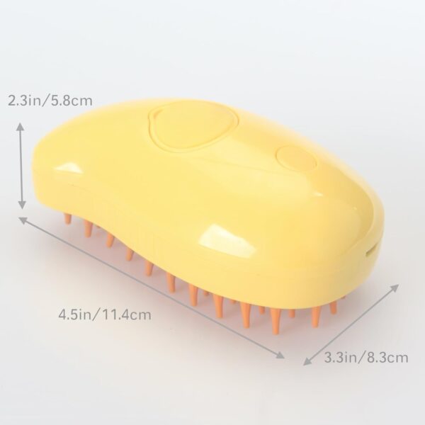MOUOGO Pet Steam Brush, Pet Hair Removal Brush for Small Dog and Cats, Pet Cleaning Brush, Pet Massage Brush, Cat Hair Remover Brush - Image 5