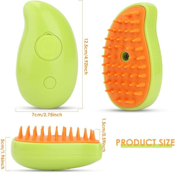 Cat Brush with Spray,Cat Brush with Water Tank,Electric Cat Deshedding Brush,Cat Brush for Short Haired Cats,Pet Hair Removal Comb with Water Tank,Suitable for Cleaning Pet Hair (yellow) - Image 6