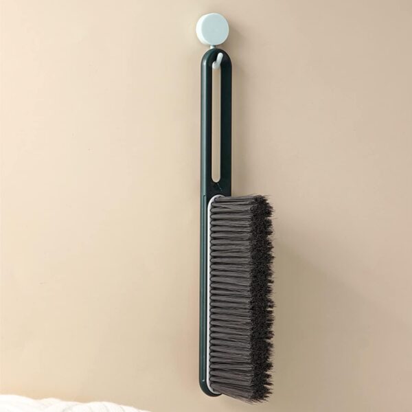 2 in1 Soft Cleaning Brush/Lint Brush Used for Pet Hair Remover, Handle Dusting Brush for Counter, Bed, Keyboard,couch(Green) - Image 5