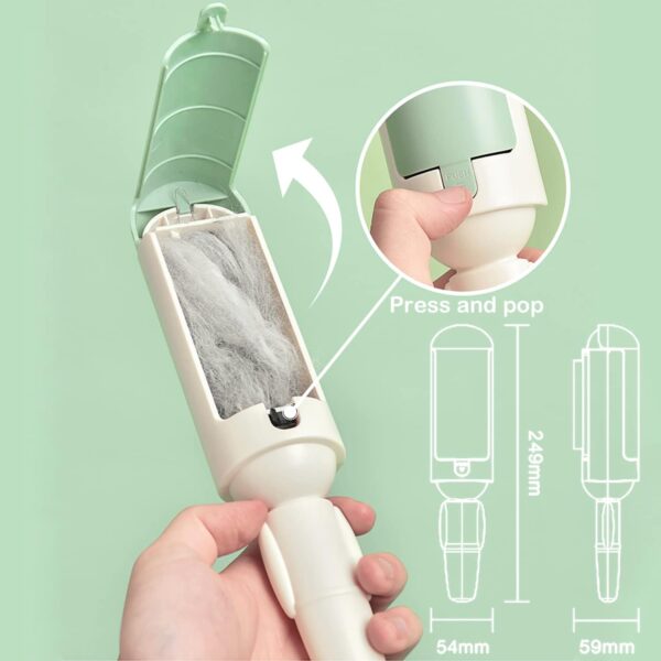 Oursouion Pet Hair Remover,Reusable Hair Remover Brush for Dogs, Cats and More – Easy to Cleaning, Eco-Friendly Pet Fur Remover for Carpets, Furniture, Bedding, Clothes and Sofa Red - Image 7