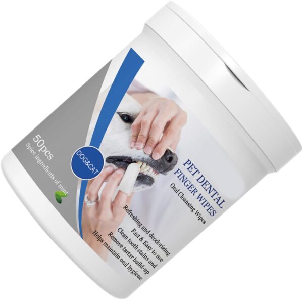 Xuancai Pet Finger Dental Cleaning Wipes Cat Brush Addition Bad Breath Teeth Care Dog Cat Mouth Care Supplies - Image 5